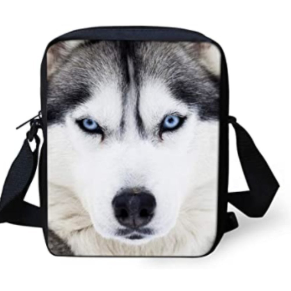 White Wolf Crossbody Bag
